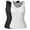 2 Pack:Black-White, variant on VASLANDA Tank Tops for Women Basic Camisole with Built in Shelf Bra Wide Strap Underskirts for Summer