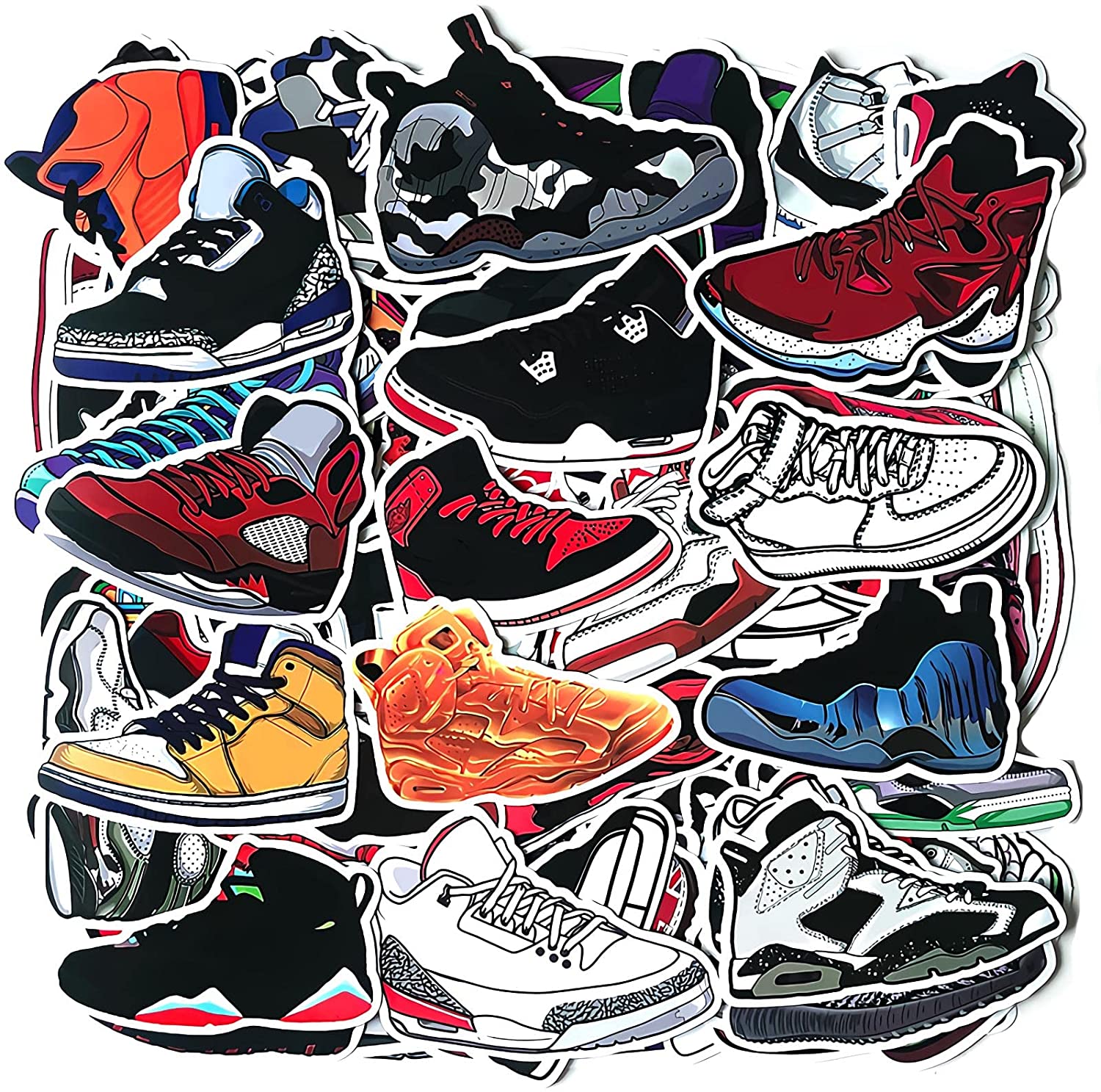 100 Pcs Basketball Shoe Stickers for 