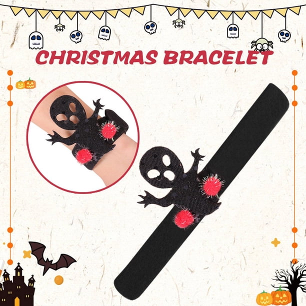 Fiudx Juego de Pulseras de Halloween, Cómodas de Llevar, Diseño Exquisito para Festivales, Accesorio de Decoración para Fiestas, Perfectas para Celebraciones de Halloween, Juego de 10 Piezas, Fácil d