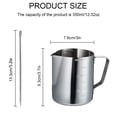 thumbnail image 7 of Espresso Milk Frothing Pitcher with Measurement Inside & Out, Stainless Steel Garland Milk Cup with 2 Latte Art Pen, Espresso Steaming Jug, Froth Cup for Making Coffee (12oz/350ml), 7 of 7