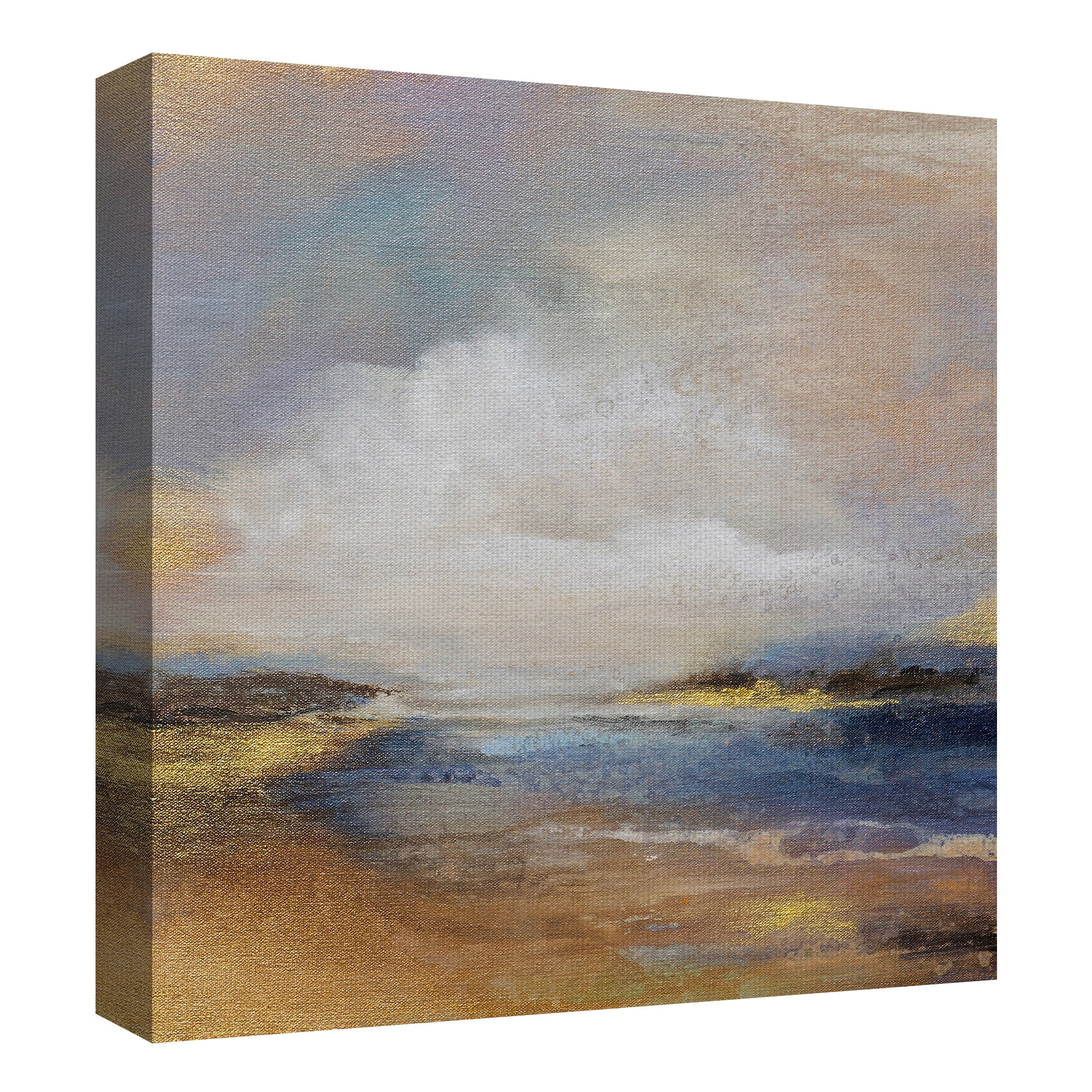 Masterpiece Art Gallery Another Day Golden Beach By Karen Hale Canvas Art Print 24" x 24"