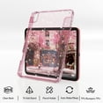 thumbnail image 6 of Aoub Case for iPad (A16) 11th Generation 11 inch 2025, iPad 10th Generation 10.9 Inch 2022 with Pencil Holder, Starlight Cover with Clear Hard Back Shell, Auto Wake/Sleep, Pink, 6 of 9