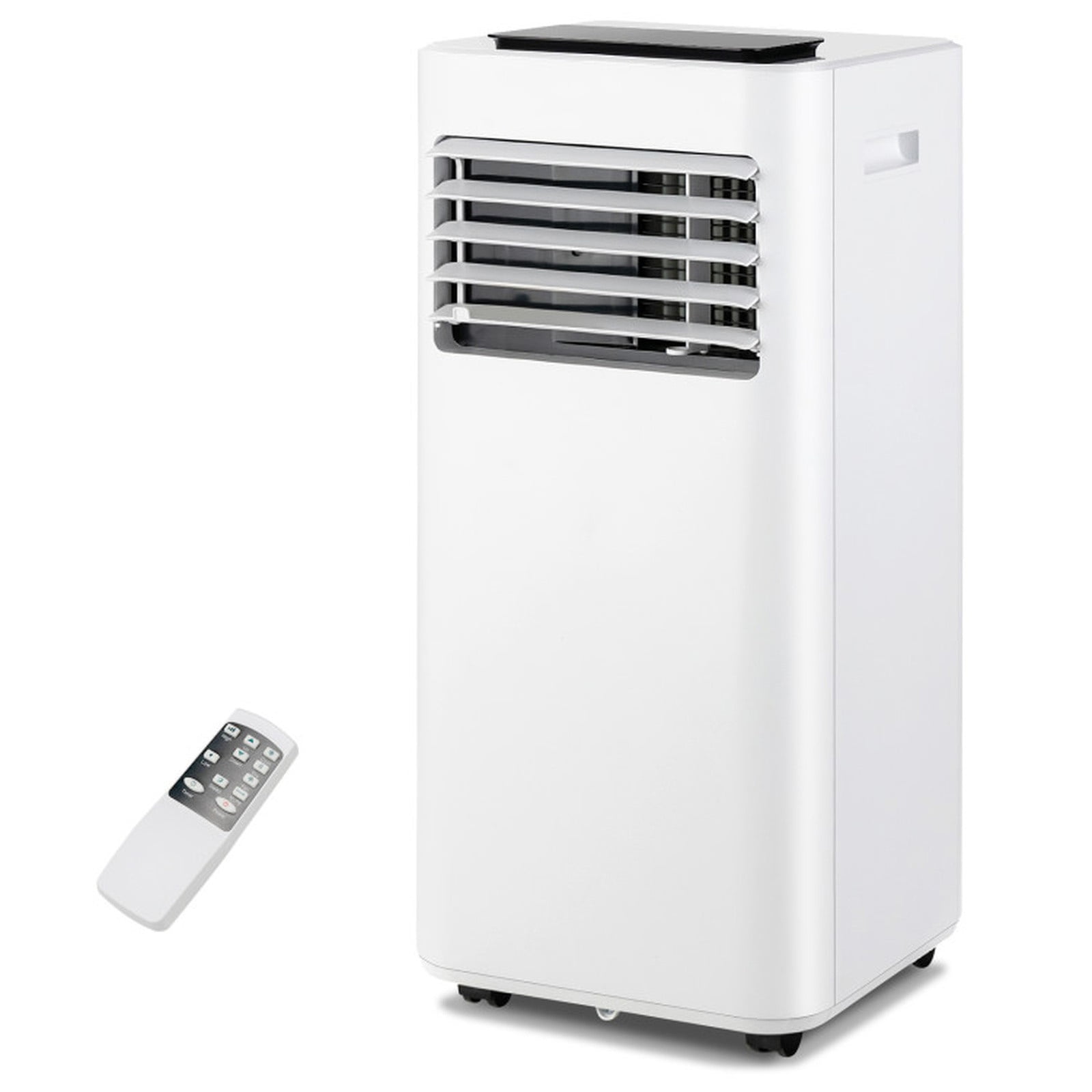 RUIE 8,000 BTU Portable Air Conditioner with Dehumidifier and Fan, White 3-in-1 Cooling Unit Cools up to 250 Sq Ft with Remote Control, 24H Timer & LED Display for Bedroom Office Apartment