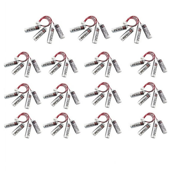 15 PCS ER6V/3.6V Battery Pack for Yaskawa HW0470360-A Motoman Robot  Plug