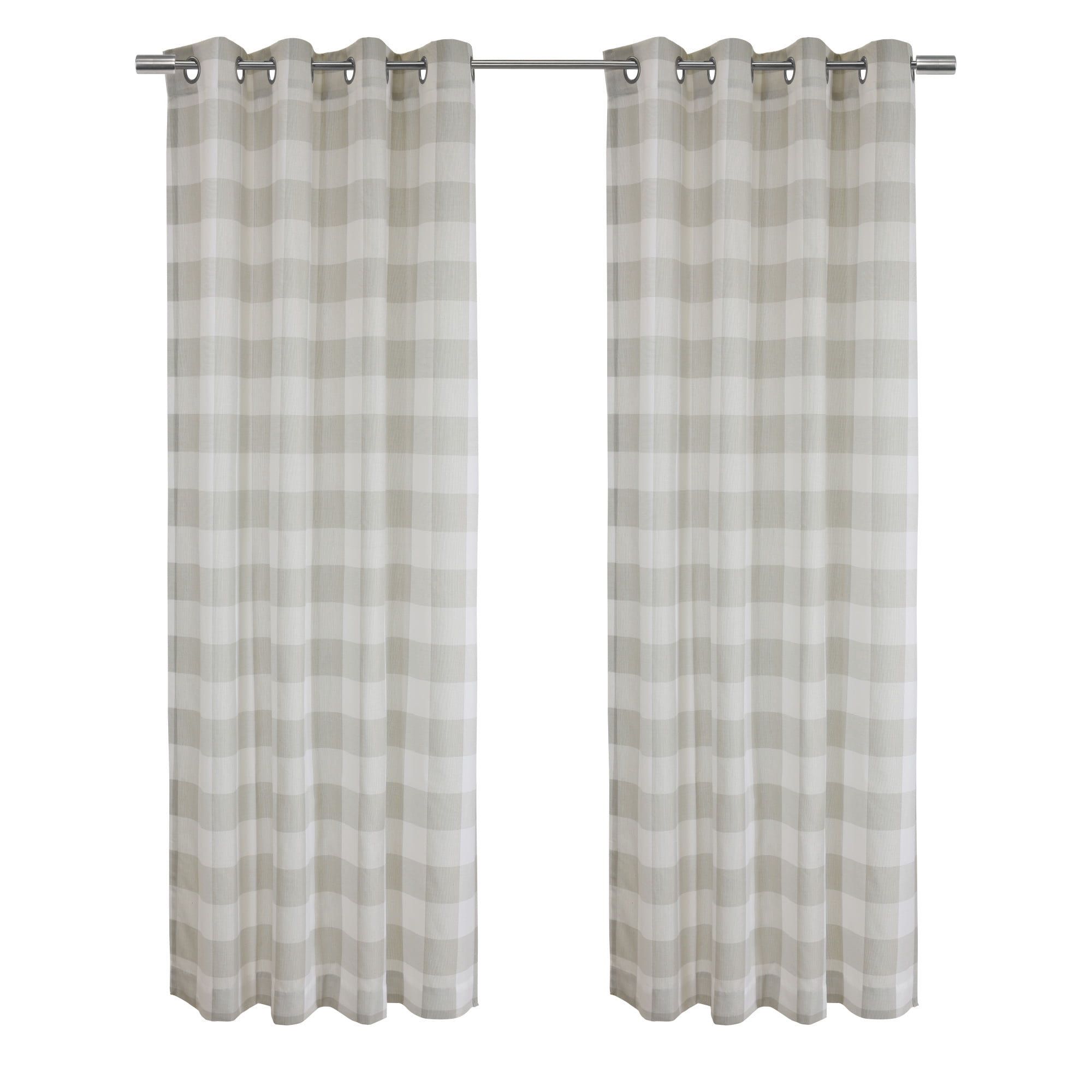 Loft Living Bella Light Filtering Grommet Indoor Curtain 52 x 84 in Taupe