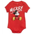 thumbnail image 4 of Disney Mickey Mouse Infant Baby Boys 5 Pack Bodysuits Newborn to Infant, 4 of 5