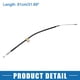 thumbnail image 4 of Cable de liberación del freno de estacionamiento Unique Bargains No.52128243AA para Jeep Grand Cherokee 2000-2004 Metal Negro, 4 of 6