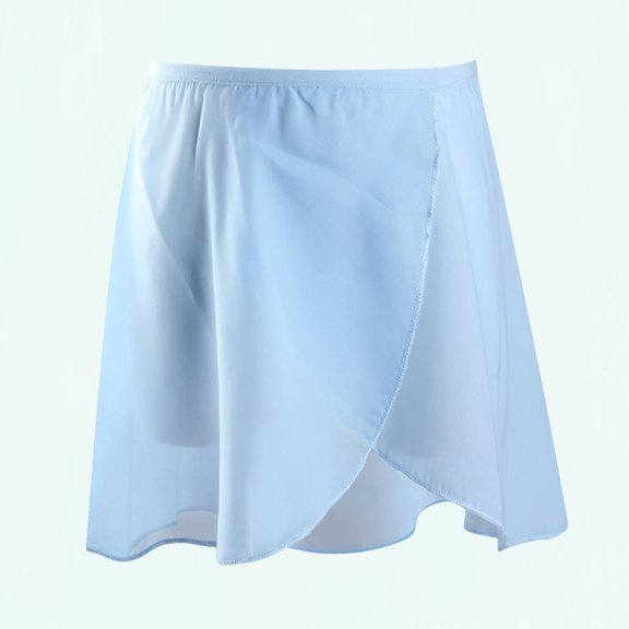 Raindrops Ballet Skirts for Girls Dancing Dress Skirt Sky Blue 1Pack Simple Design Party
