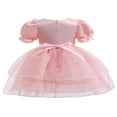 thumbnail image 3 of Robe Princesse Lolita pour Filles, Dentelle, Patchwork, Col Rond, Tutu, 3 of 9