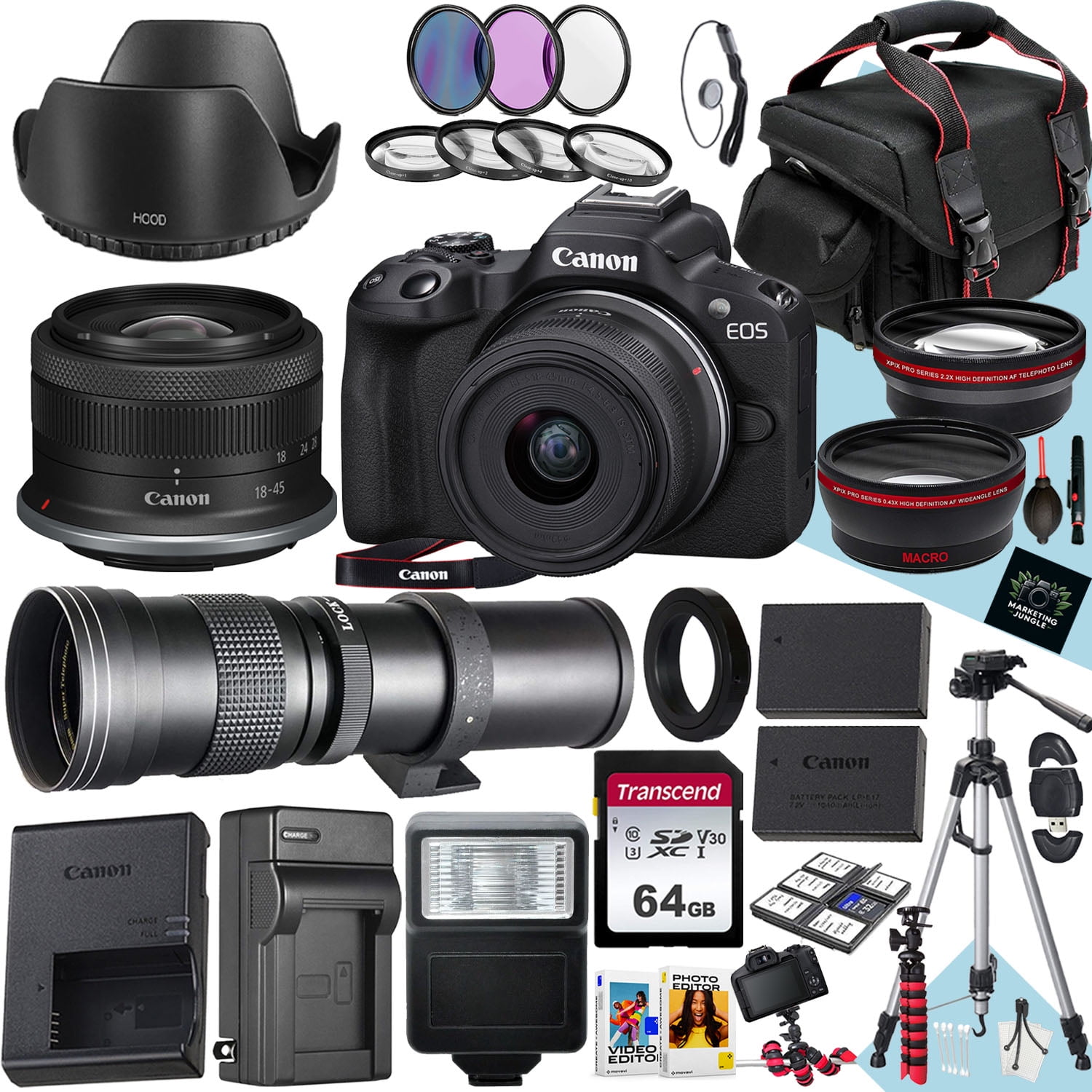 Canon EOS R6 Full Frame 20.1MP Mirrorless Camera with Lens, 4.13