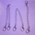 thumbnail image 5 of Necklace Extender White Gold Plated Brass Chain Extenders Extension for Necklace Bracelet Anklet（1 2 3 inch）, 5 of 6