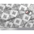 thumbnail image 2 of Soimoi Cotton Cambric Fabric Floral Block Printed Fabric 1 Yard 56 Inch Wide, 2 of 3