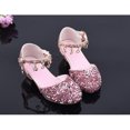 thumbnail image 5 of 2-12T Girls Mary Jane Sequins Shoes Princess Girls Rhinestone Shoes Dress Up Party Sandals Latin Tango Dance Shoes, 5 of 6