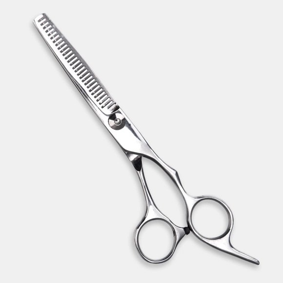 Hair Thinning Shears Professional Teeth Scissors With Adjustable Screw 1pcs-silver