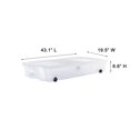 thumbnail image 4 of Rubbermaid Boîte de Rangement à Roulettes sous le Lit, 68 Qt, Lot de 2, Conteneurs de Rangement en Plastique sous le Lit avec Couvercles à Simple Charnière et Roues Robustes, Organisation Visible pour Espaces Serrés, 4 of 15