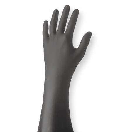 Showa Best N-Dex Nighthawk XL Disposable Gloves, Nitrile, Black,