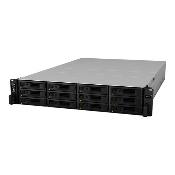 Synology RackStation RS3618XS - NAS server - 12 Baies - Montable en Rack - SATA 6Gb/S - RAID RAID 0, 1, 5, 6, 10, JBOD, RAID F1 - RAM 8 GB - Gigabit Ethernet - iSCSI support - 2U