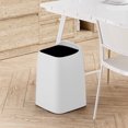 thumbnail image 3 of KQJQS 10L Kitchen Trash Can – Simple Household Plastic Garbage Bin for Bedroom, Living Room, Kitchen, and Bathroom – Creative Wastebasket Without Lid for Office and Home Use, 3 of 6