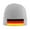 Gray, variant on German Flag Winter Beanie Hats for Men Women Warm Cozy Knitted Cuffed Skull Cap Red