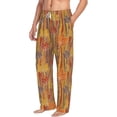 thumbnail image 2 of Daiia Autumn Maple Leaf Stripes Men's Sleep Pant with Pockets and Drawstring,Pajama Pants-XX-Large, 2 of 9