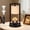 A, variant on Candle Warmer Lamp with Timer, 3-Level Dimmable Candle Lamps Vintage Glass Shade, Candle Warmer Light Wax Melt Warmer for Scented Wax, Black Warmer Lamp for Women Home Decor (2 Bulbs Included)
