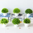 thumbnail image 2 of Artificial Plants Fake Mini Potted Plant Small Greenery Decor for Indoor Home Farmhouse Aesthetic Bedroom Shelf Office Desk Bathroom Decoration, 2 of 8