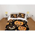 thumbnail image 2 of Calabaza de Halloween Juego de cama completo y funda de almohada, Negro Duvet Cover Dorm, 2 of 4