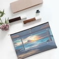 thumbnail image 6 of Cauagu Ocean View Bedroom for Tyvek Makeup Bag,Reusable Travel Cosmetic Bag Women Organizer Toiletry Bag Birthday,Gifts for Women Girlfriend Mom Teacher 6.5’’*8.9’’, 6 of 7