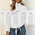 thumbnail image 4 of Quilted Puffer Jacket for Women Ribbed Collar Long Sleeve Zip Front Casual Everyday Jacket, 4 of 8
