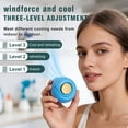 thumbnail image 6 of Cruise Essentials 2026 Portable Clip On Fan Mini USB Rechargeable Bladeless Personal Fan 360° Rotatable 3 Speed Silent Wearable Cooling Fan for Travel Outdoor Office,Blue, 6 of 6