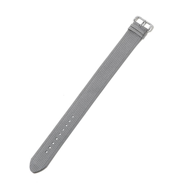 Pulsera de Acero Inoxidable para Hombres Anillo de Nylon Ajustable con Nylon Tejido Suave Y Hebilla Ajustable Pulsera Deportiva Suave Transpirable para Muñecas de 4,7 a 9,0 Pulgadas