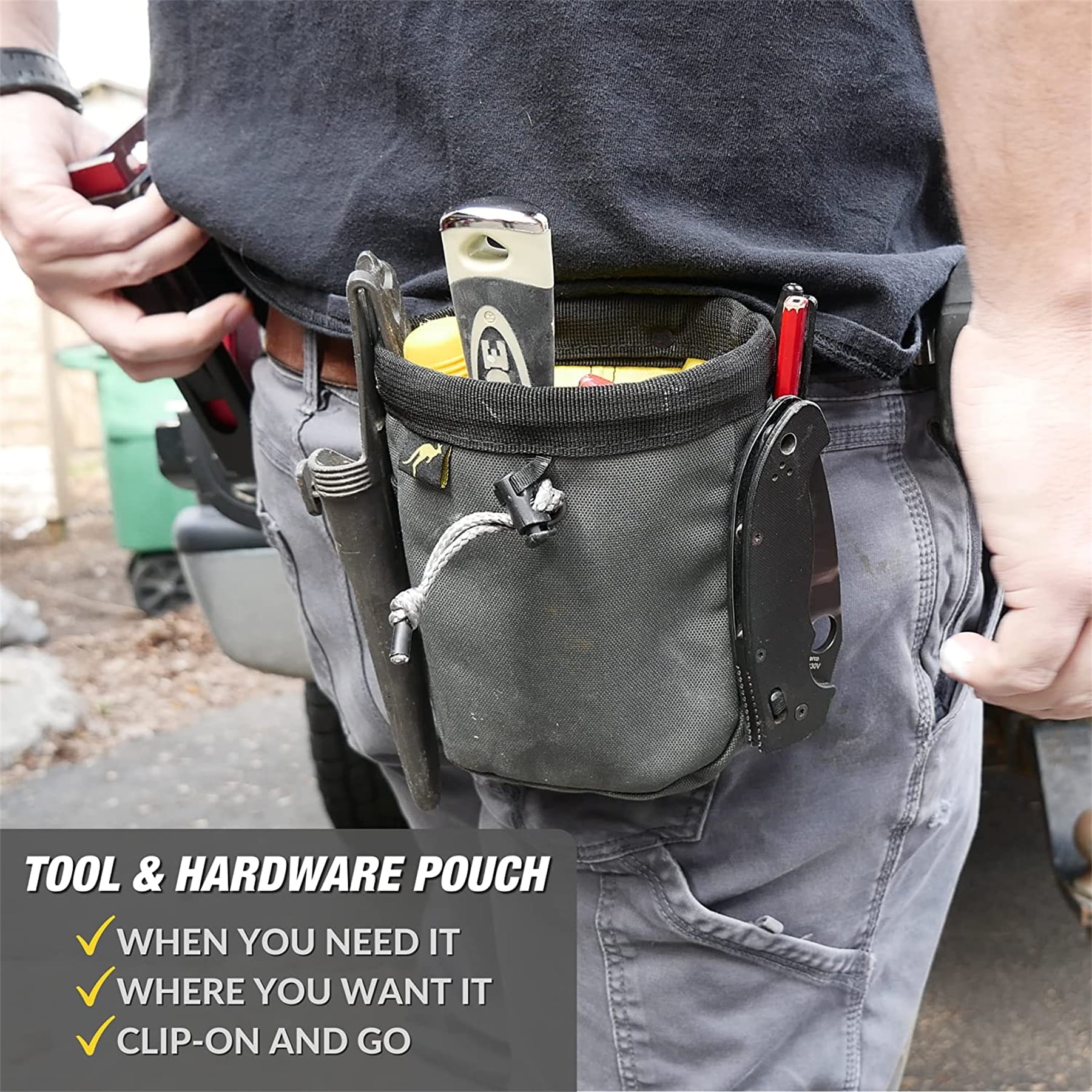 Clip on tool pouch sale