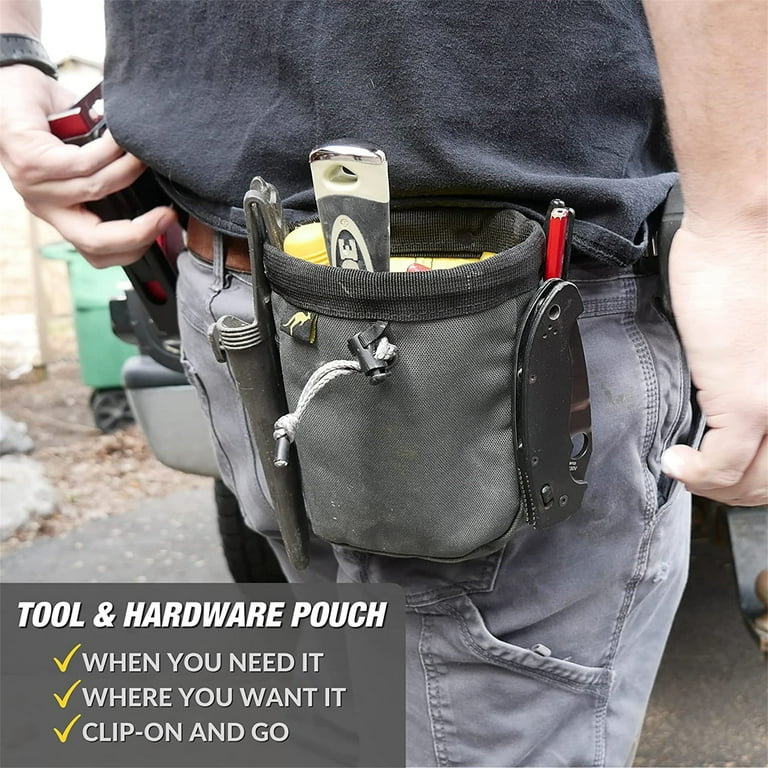 Clip on belt shop pouch