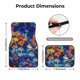 thumbnail image 5 of Balery Colorful Fall Leaves Juego de 4 Alfombrillas para Auto, Revestimientos de Caucho Resistente, Diseño Antideslizante, 5 of 7