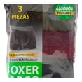 thumbnail image 4 of Bóxer George Para Hombre con Elástico Ajustable Largo con Algodón Peinado Multicolor 3 Piezas Talla G, 4 of 4