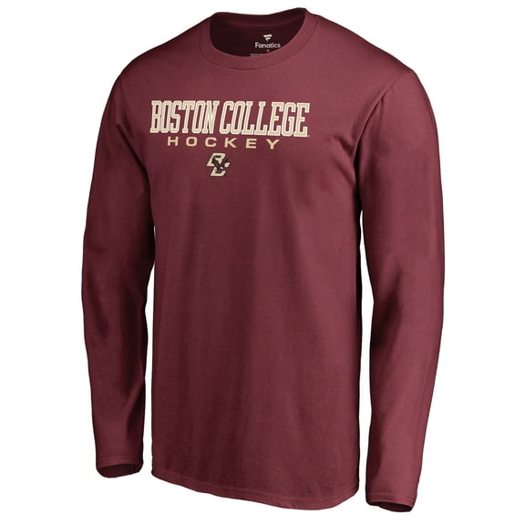 Men's Maroon Boston College Eagles Team Unity Hockey Long Sleeve T-Shirt
