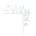 thumbnail image 2 of sunsanly Christmas Door Frame Decoration Metal Snowman Elk Santa Claus Snowflake Xmas Tree Door Corner Sign Front Door Edge Topper Sitter Ornament, 2 of 8
