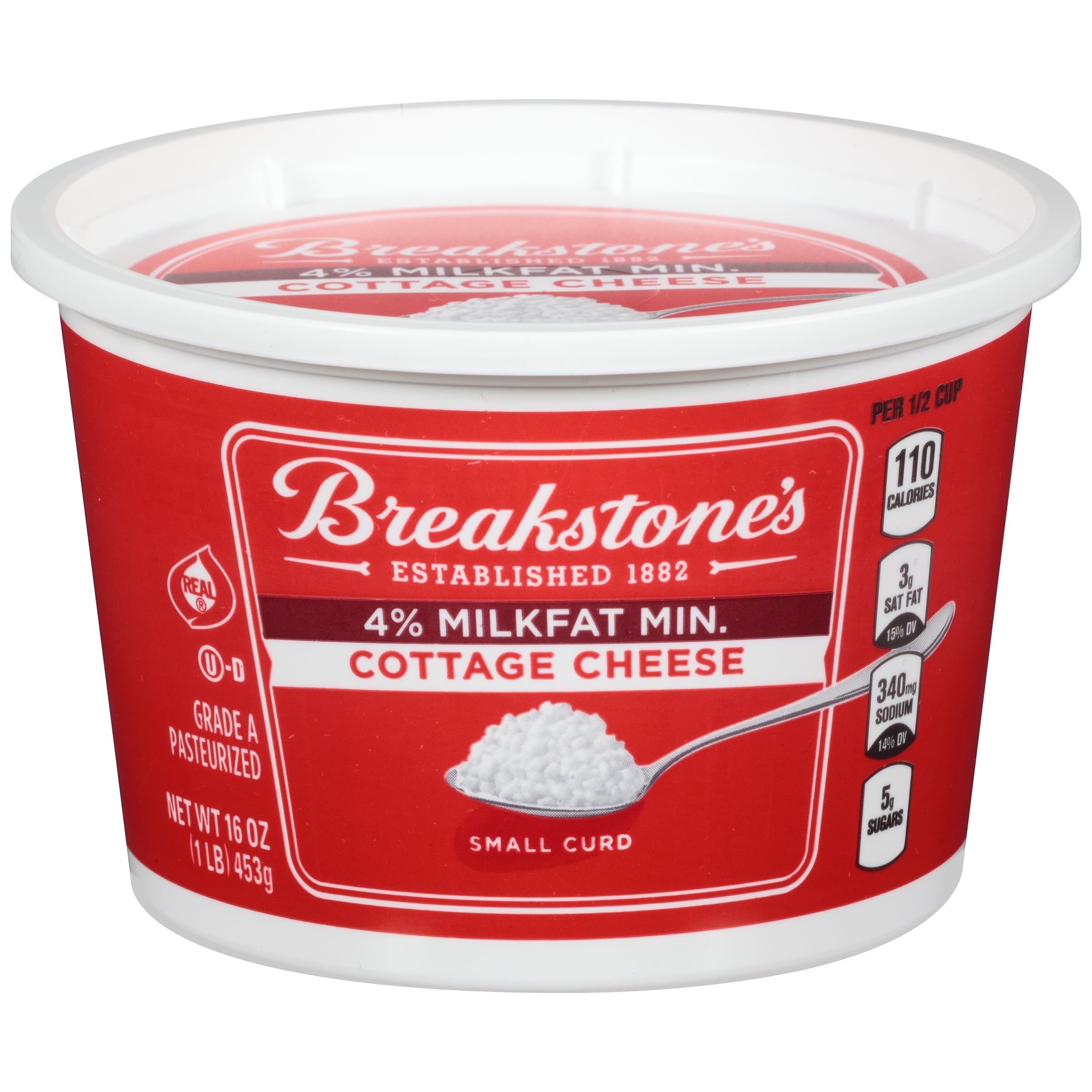 Breakstone's Small Curd 4 Milkfat Cottage Cheese , 16 oz Tub