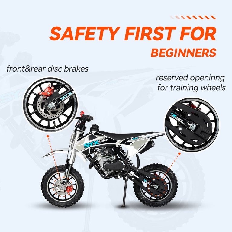 SYX MOTO VK 58cc 4 Stroke Pull Start Mini Dirt Bike, Real