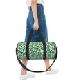 thumbnail image 5 of Lafuoo Leopard print St. Patrick's Day Pattern Round Duffel Bag with Adjustable and Detachable Shoulder Strap Sports Gym Bag for Travel, Business, Sports-One Size, 5 of 6