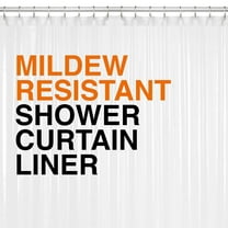 LiBa PEVA Super Heavy Weight Bathroom Shower Curtain Liner, Heavyweight Non-Toxic Fabric, Heavy-Duty Thickness, Waterproof, Clear, 72" W x 72" H