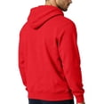 thumbnail image 5 of TQWQT Mens Solid Pullover Hoodie Drawstring Hooded Sweatshirt with Kangaroo Pocket Drop Shoulder Loose Long Sleeve Casual Tops Fall Clothes Red 2XL, 5 of 8
