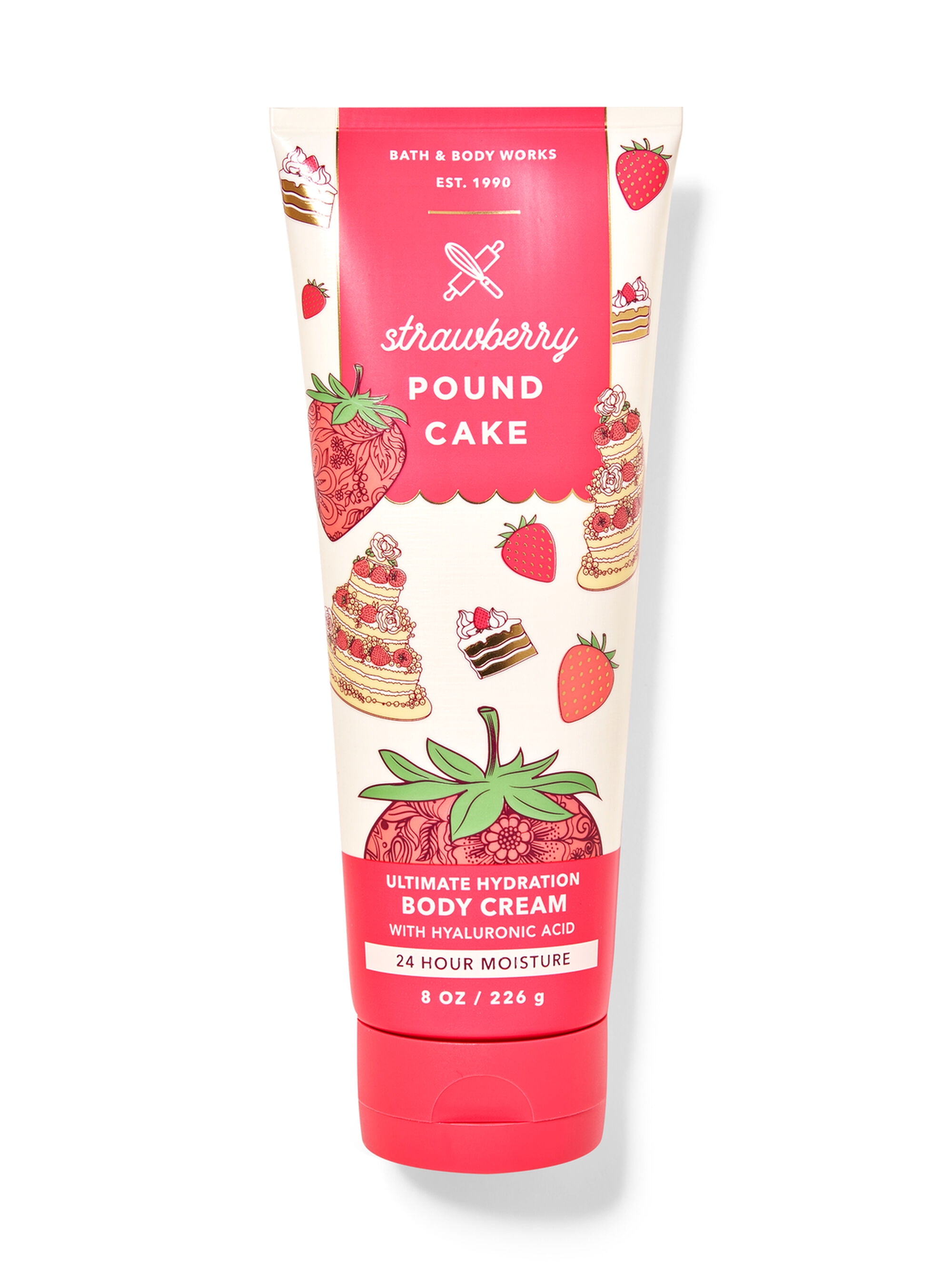 New Bath & Body Works Strawberry Pound Cake Body Lotion