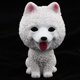thumbnail image 2 of Resina Bobble Head Dog 2 piezas de de animales modelo lindo perro decoraciones en apariencia Samojeden + Golden Retriever 9x6cm Fanmusic Resina Bobble Head Dog, 2 of 7