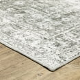 thumbnail image 5 of Oriental Weavers Malibu Washable Area Rug - MAL08 - 3'6" x 5'6" - in Sage Green/ Gray - Vintage Inspired, Non-Slip, Stain Resitant, Ultra Low Pile, Entrway, Bedroom Rug, 5 of 5