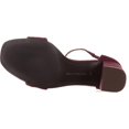 thumbnail image 6 of Womens Tommy Hilfiger Sunday Ankle-Strap Heeled Sandals, Dark Red Suede, 6 of 6