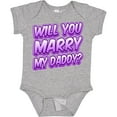 thumbnail image 3 of Inktastic Will You Marry My Daddy (purple) Boys or Girls Baby Bodysuit, 3 of 5