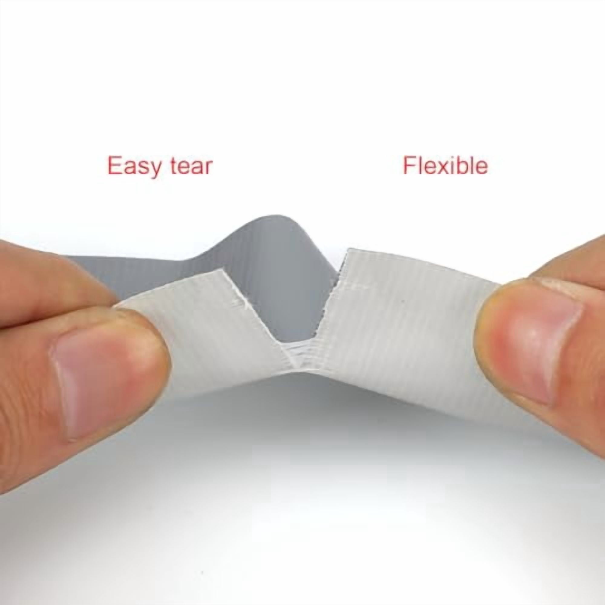 3 Pack Duct Tape Heavy Duty Waterproof, Strong Adhesive Silver Duct Tape Bulk for Indoor Outdoor Repairs Tear by Hand, 60 Yards x 2 Inch Total