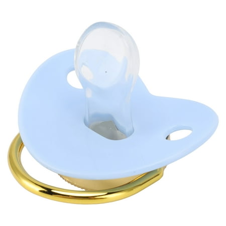 

Baby Luxury Rhinestones Loving Heart Silicone Infant Funny For Baby Blue