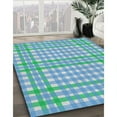 thumbnail image 3 of Ahgly Company Machine Washable Indoor Rectangle Transitional Blue Ivy Blue Area Rugs, 5' x 8', 3 of 7